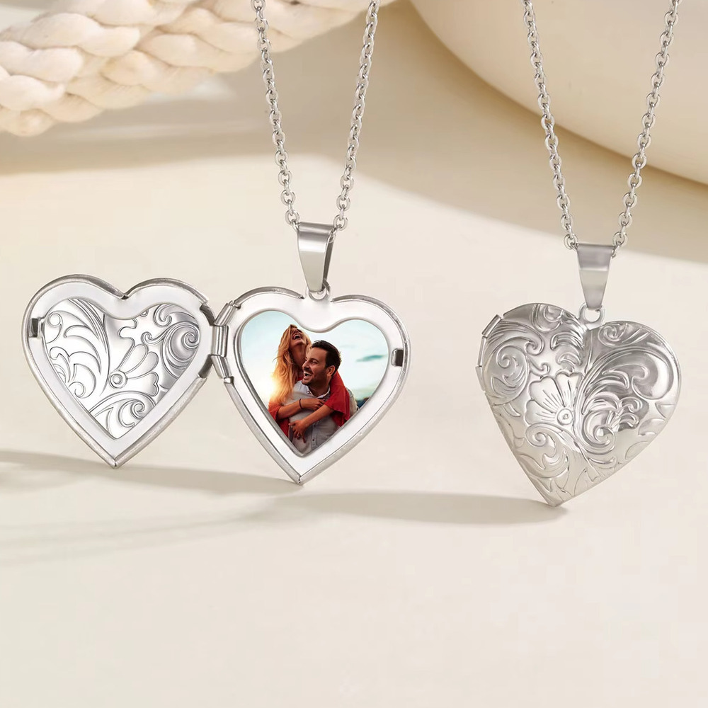Vnox Zarif Kalp Fotoğrafları K - Heart Locket Necklace Photo incelemesi ve fiyatı