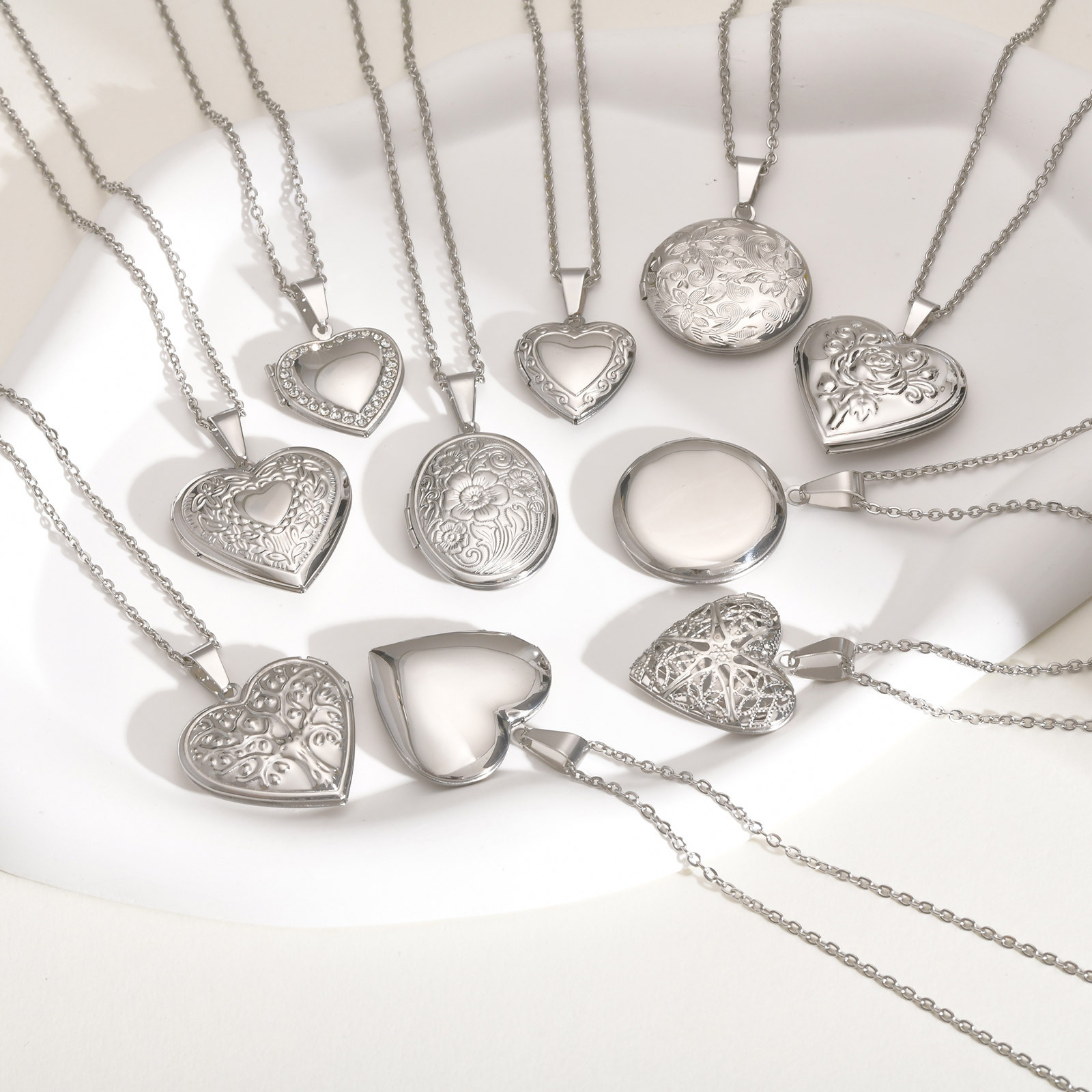 Vnox Zarif Kalp Fotoğrafları K - Heart Locket Necklace Photo incelemesi ve fiyatı