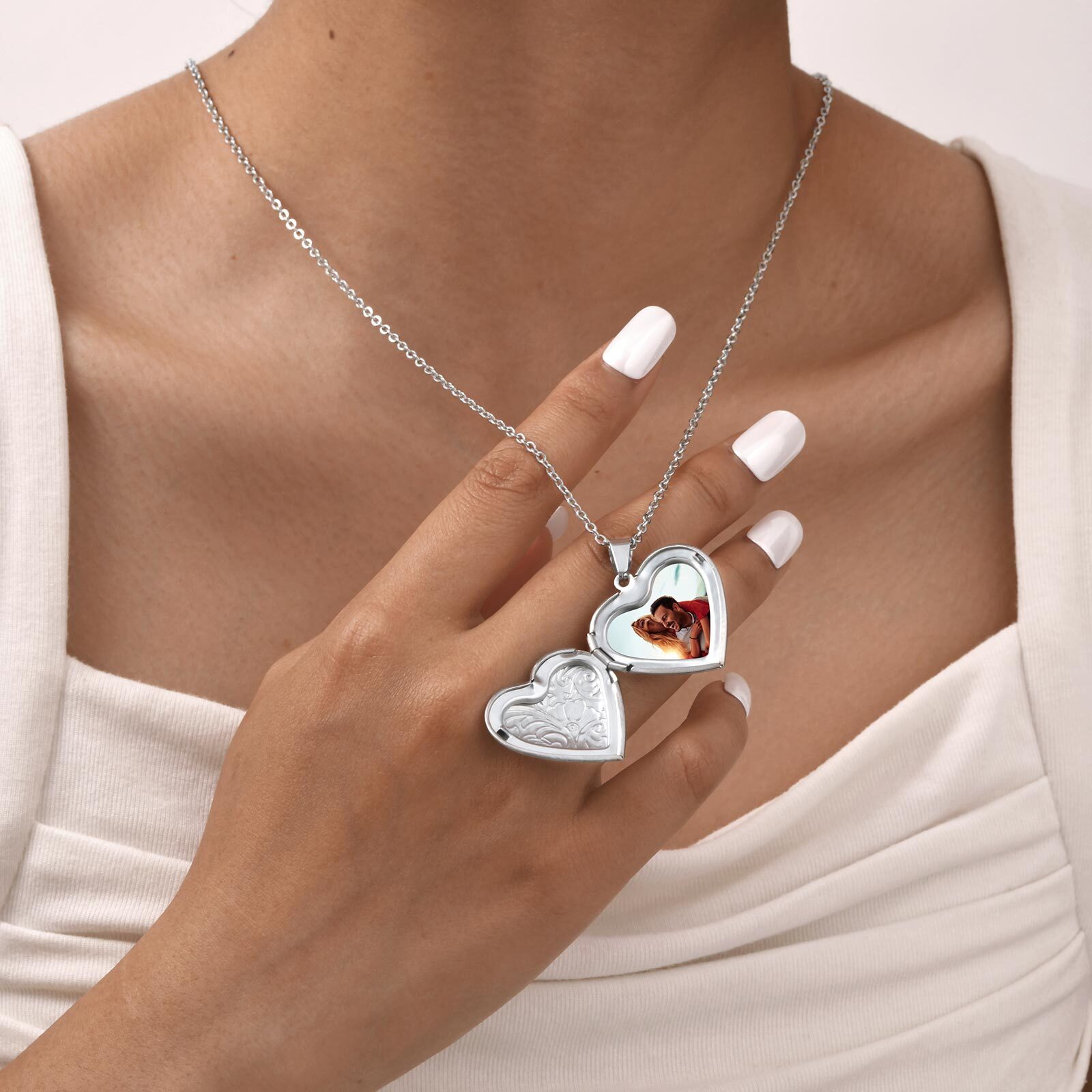 Vnox Zarif Kalp Fotoğrafları K - Heart Locket Necklace Photo incelemesi ve fiyatı