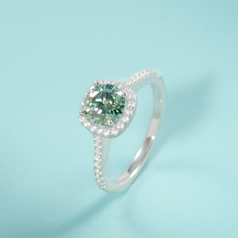 1 adet 1/2/3 karat yuvarlak ke - Moissanite Engagement Ring 1 Carat incelemesi ve fiyatı