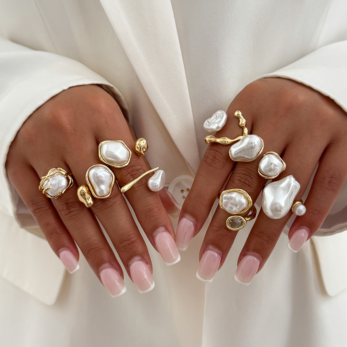 7 adet/takım altın rengi düzen - Vintage Punk Knuckle Rings Set incelemesi ve fiyatı