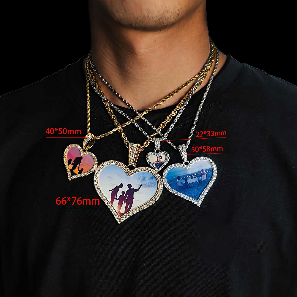 Hip Hop Kalp Madalyon Kolye, F - Heart Locket Necklace Photo incelemesi ve fiyatı