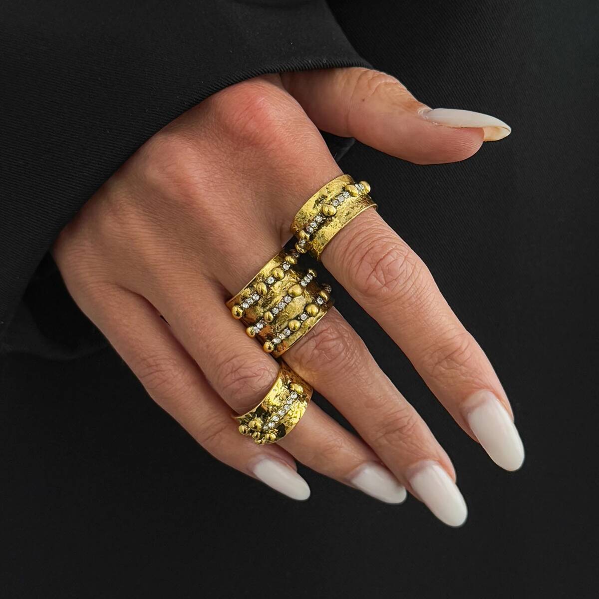 Ingemark 3 Adet Vintage Kakma  - Vintage Punk Knuckle Rings Set incelemesi ve fiyatı