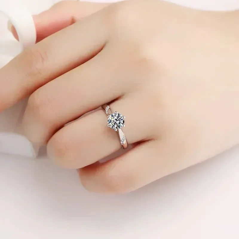 Eldorado Altın 100% Orijinal S - Moissanite Engagement Ring 1 Carat incelemesi ve fiyatı