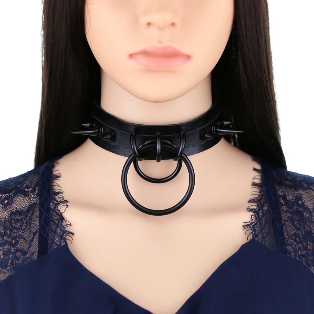 Siyah çivili gerdanlık Goth de - Goth Punk Spike Choker incelemesi ve fiyatı