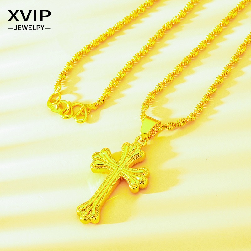 9999 24 Ayar Gerçek Altın Klas - Cross Pendant Necklace Gold incelemesi ve fiyatı
