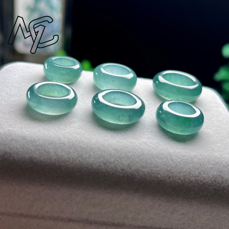 Doğal Zümrüt Mavi Su Şanslı Bo - Rings incelemesi ve fiyatı