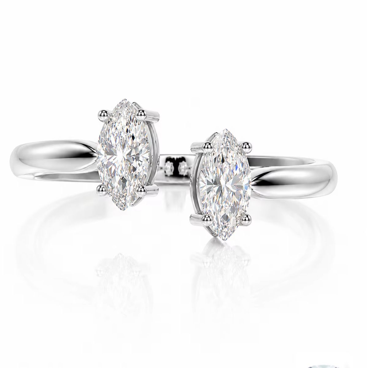Ayarlanabilir Açıklığa Sahip 1 - Moissanite Engagement Ring 1 Carat incelemesi ve fiyatı