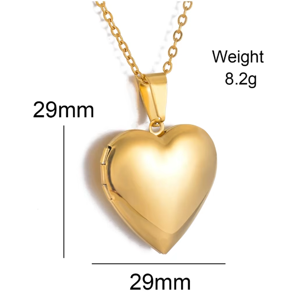 Özel Kişiselleştirilmiş Kalp D - Heart Locket Necklace Photo incelemesi ve fiyatı