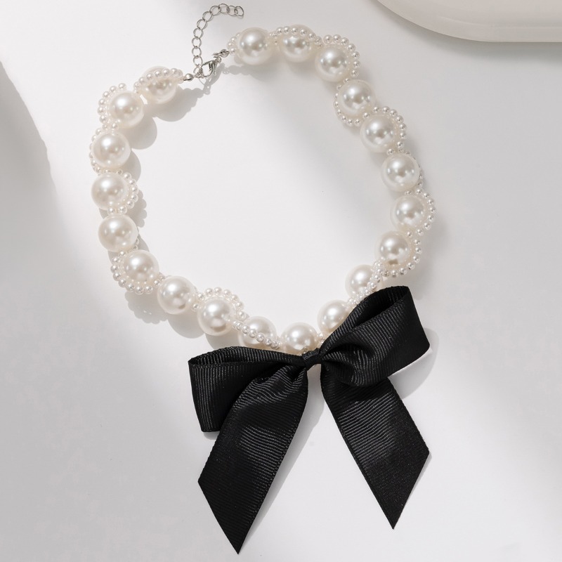 Sahte İnci Kurdele Gerdanlık K - Pearl Choker Necklace Vintage incelemesi ve fiyatı
