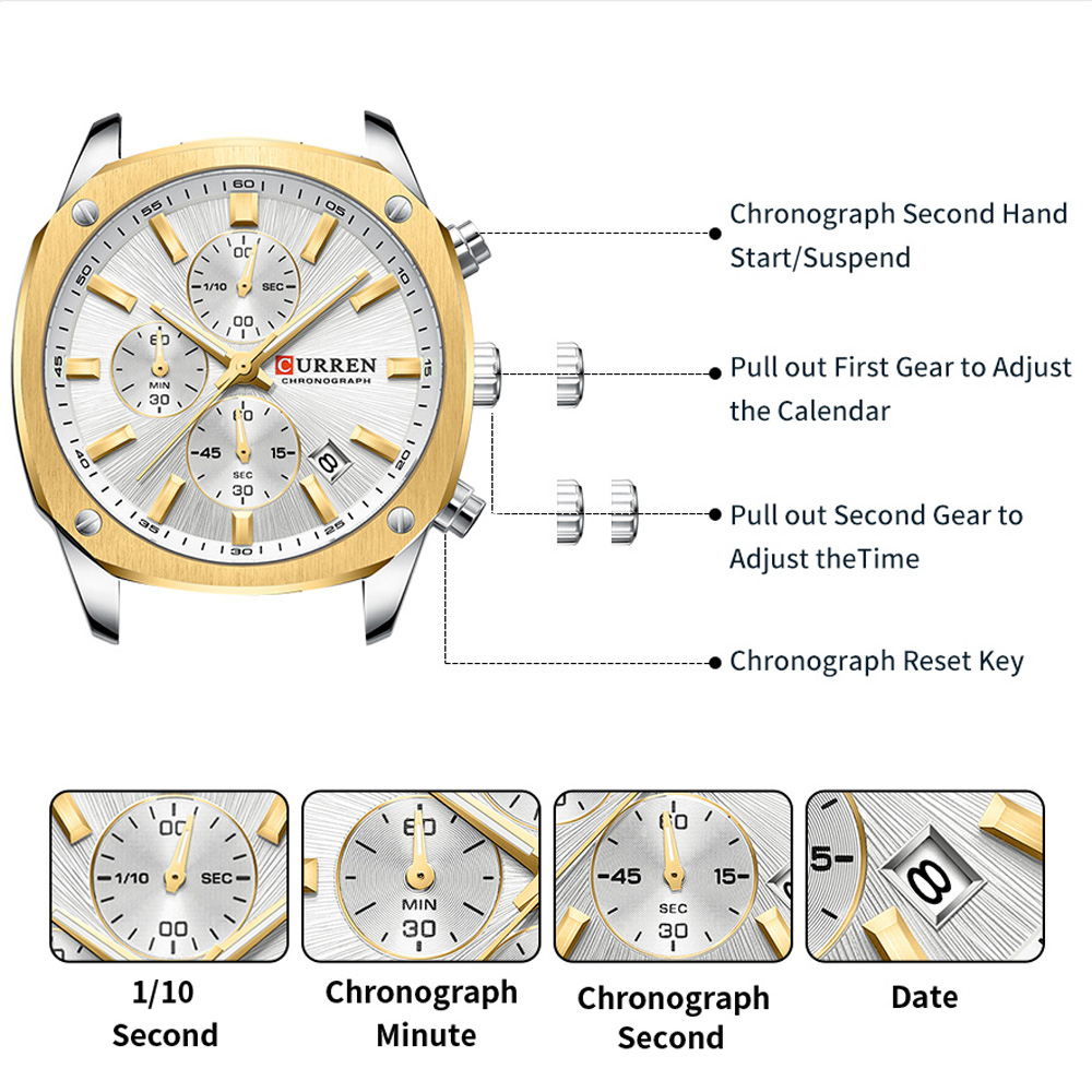 CURREN Modern Erkek 42mm Spor  - Watch Accessories incelemesi ve fiyatı