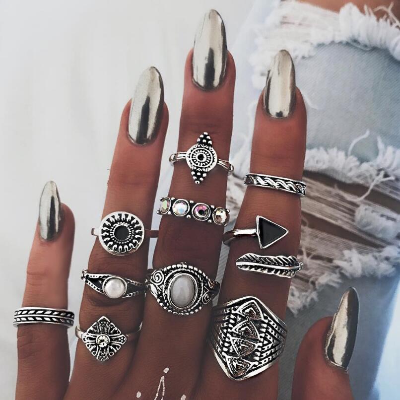 Meyfflin Vintage Knuckle yüzük - Vintage Punk Knuckle Rings Set incelemesi ve fiyatı