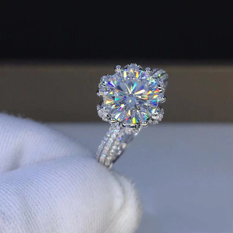 Morganit Yüzük VVS1 Sınıfı Lab - Moissanite Engagement Ring 1 Carat incelemesi ve fiyatı