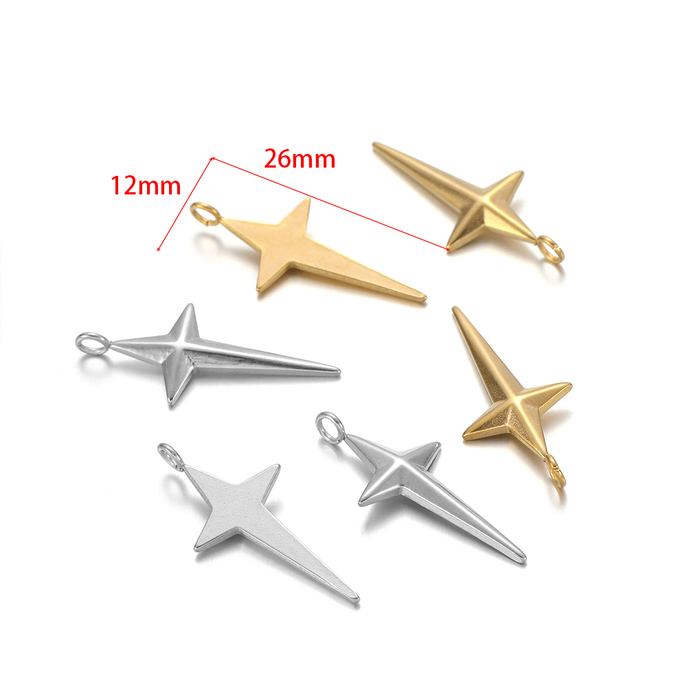 5 adet Paslanmaz Çelik Altın K - Cross Pendant Necklace Gold incelemesi ve fiyatı