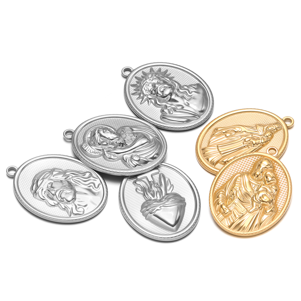 5 adet Paslanmaz Çelik Altın O - Cross Pendant Necklace Gold incelemesi ve fiyatı