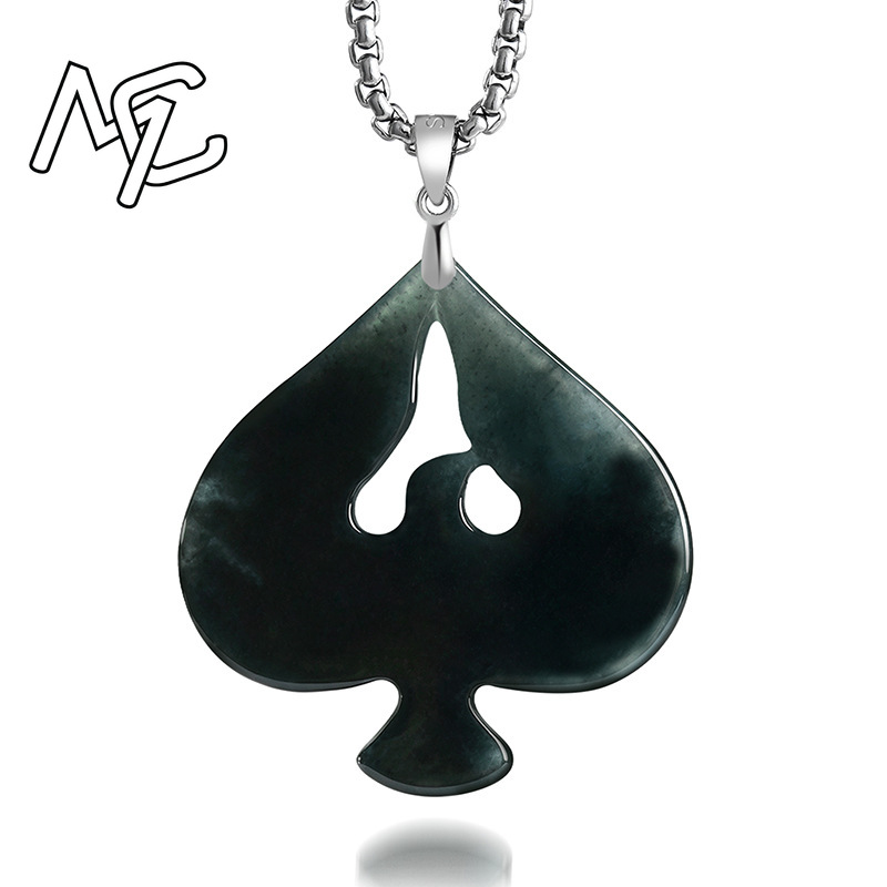S925 Gümüş Doğal Yeşim Siyah T - Necklaces incelemesi ve fiyatı