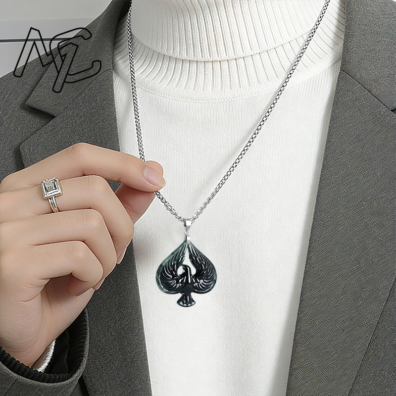 S925 Gümüş Doğal Yeşim Siyah T - Necklaces incelemesi ve fiyatı