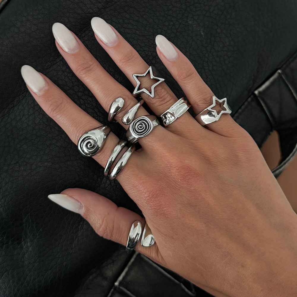 Ingemark 8 adet/takım gotik Pe - Vintage Punk Knuckle Rings Set incelemesi ve fiyatı
