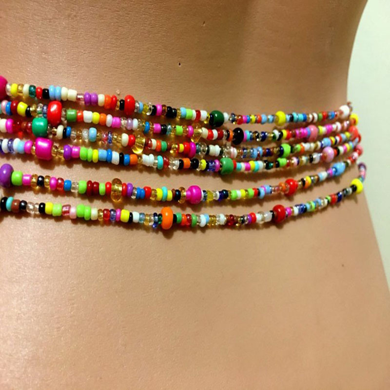 Kadınlar katmanlı boncuklu göb - Body Jewelry incelemesi ve fiyatı