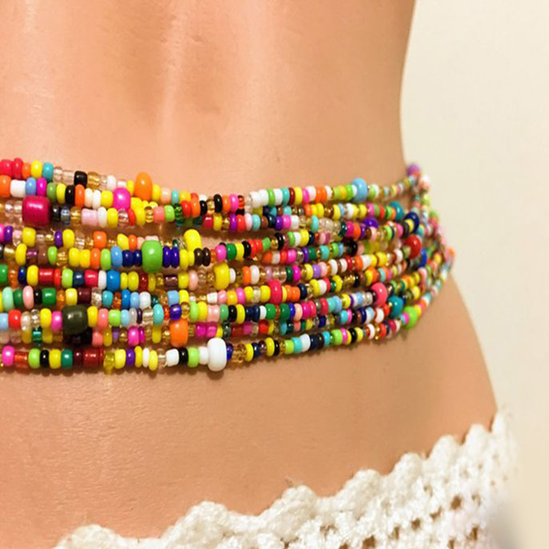 Kadınlar katmanlı boncuklu göb - Body Jewelry incelemesi ve fiyatı