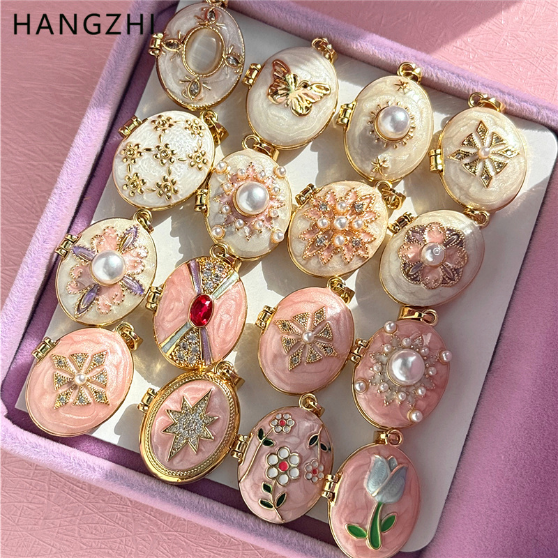 HangZhi Emaye Romantik Pembe B - Heart Locket Necklace Photo incelemesi ve fiyatı