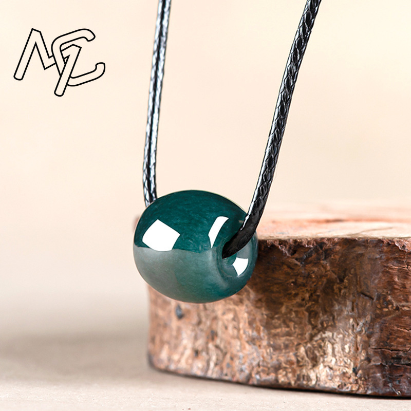 Doğal Myanmar Zümrüt Derin Mav - Necklaces incelemesi ve fiyatı