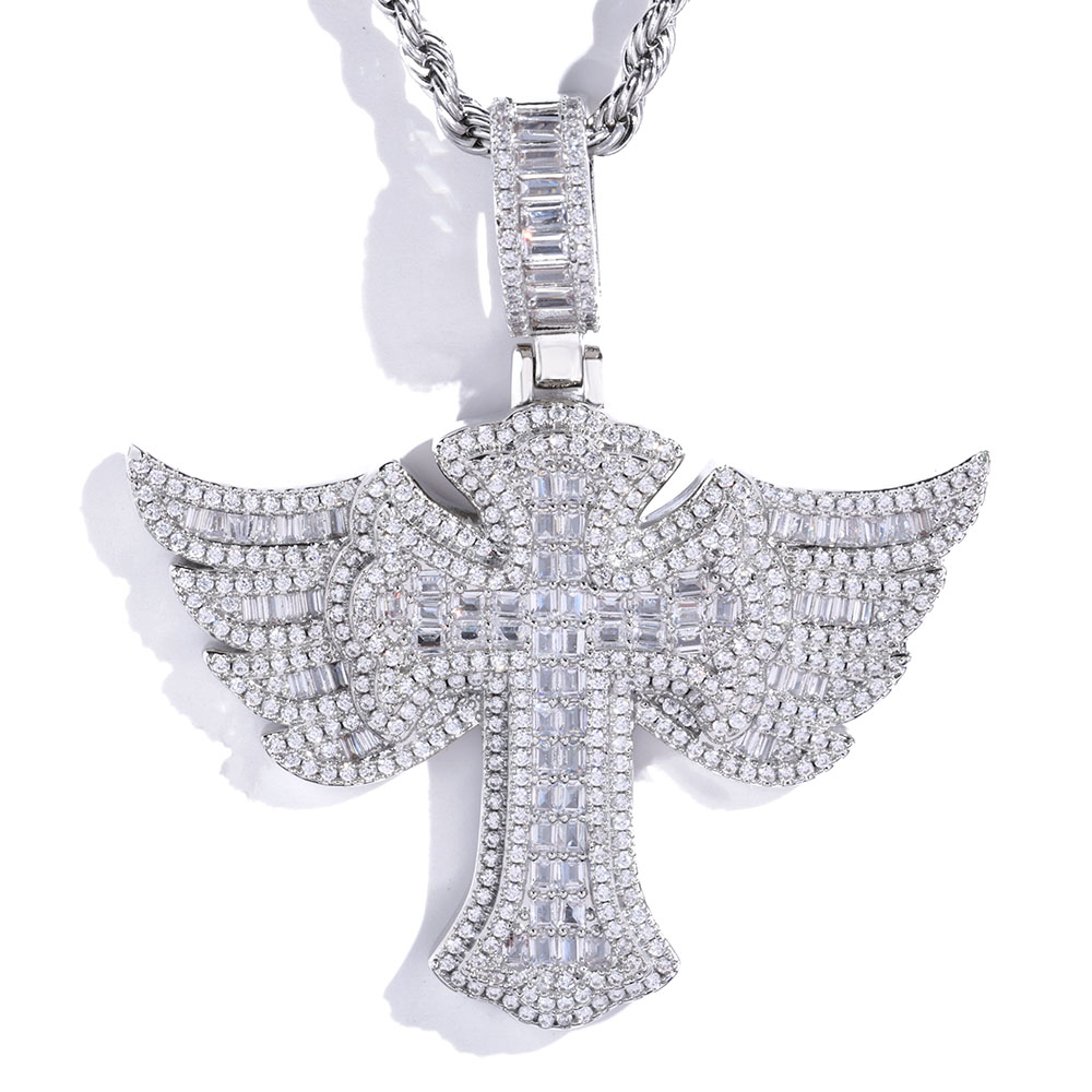 Hip Hop Tam Elmas 18 k altın k - Cross Pendant Necklace Gold incelemesi ve fiyatı