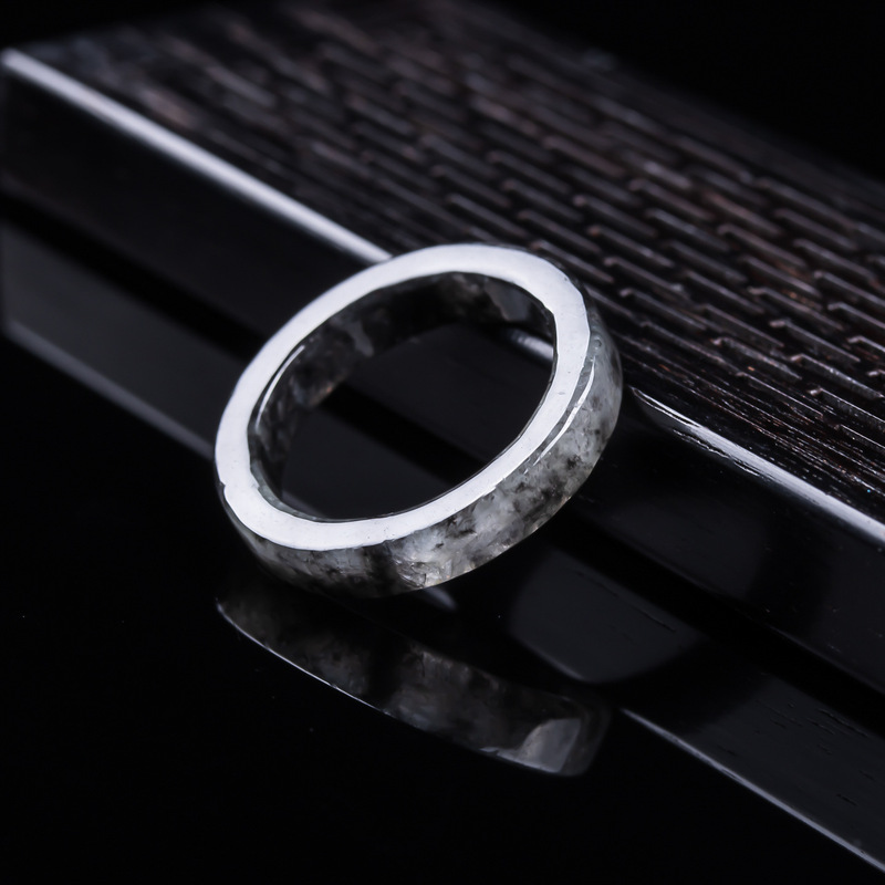 Doğal A sınıfı Burma siyah yeş - Rings incelemesi ve fiyatı