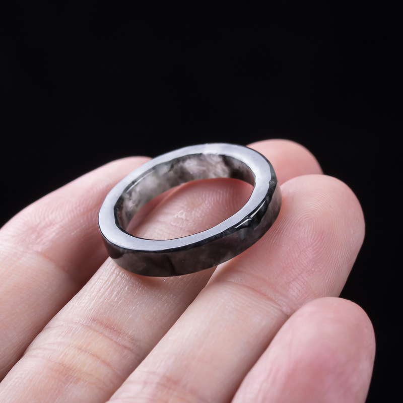 Doğal A sınıfı Burma siyah yeş - Rings incelemesi ve fiyatı
