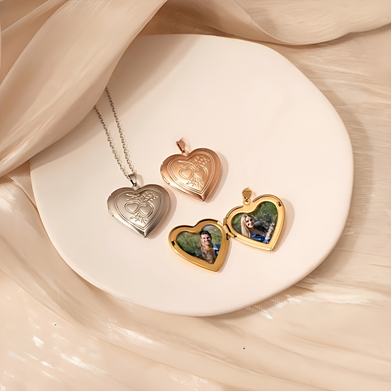 Kişiye Özel 1/2 Fotoğraf Kolye - Heart Locket Necklace Photo incelemesi ve fiyatı