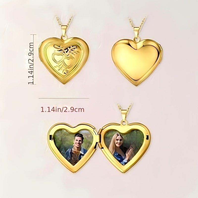 Kişiye Özel 1/2 Fotoğraf Kolye - Heart Locket Necklace Photo incelemesi ve fiyatı