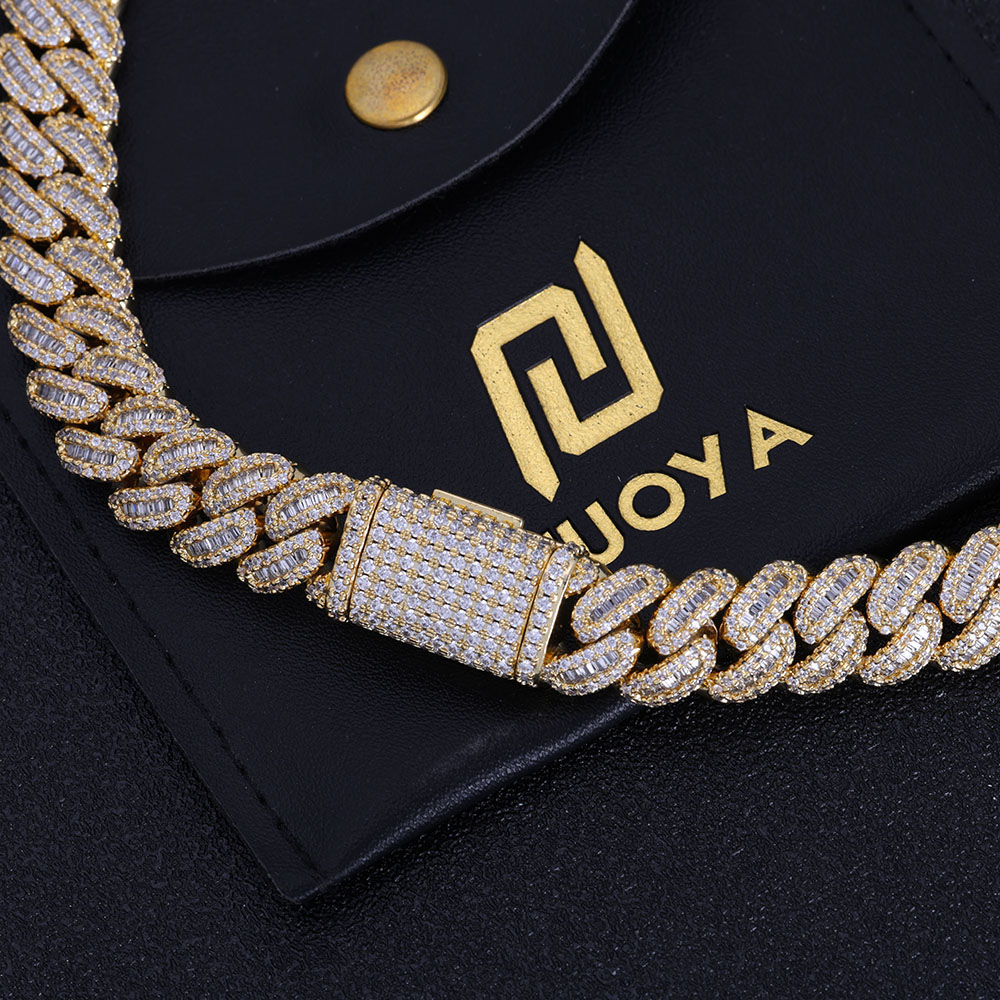 NUOYA Hip Hop takı yüksek kali - Cuban Link Chain 12Mm incelemesi ve fiyatı
