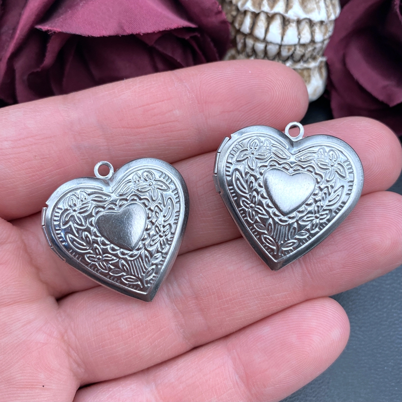 2 adet Paslanmaz Çelik Kalp Ku - Heart Locket Necklace Photo incelemesi ve fiyatı