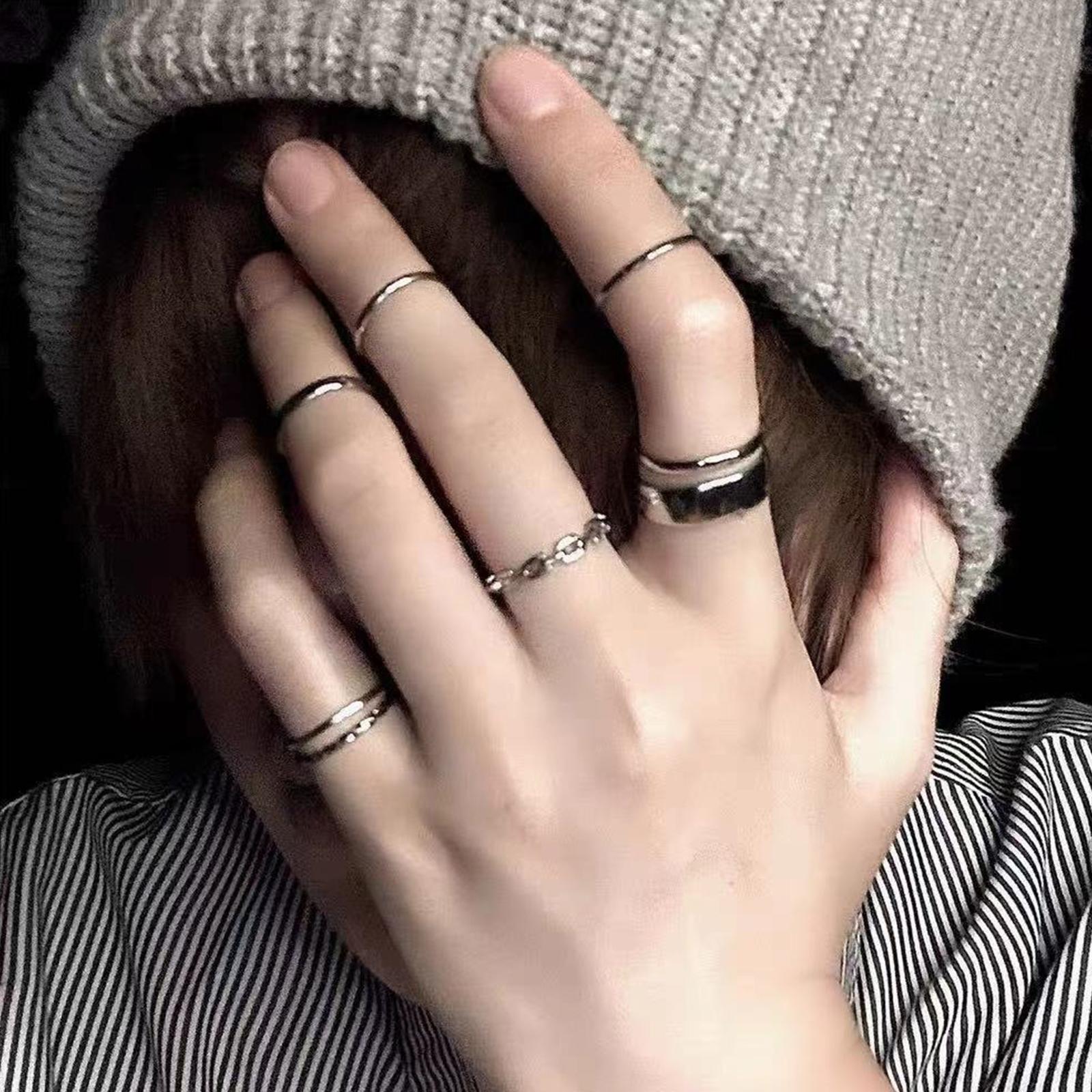 Kadınlar İçin Hip Hop Yüzük Se - Vintage Punk Knuckle Rings Set incelemesi ve fiyatı